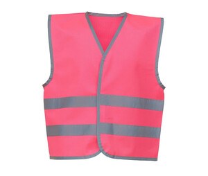 Yoko YK102C - High visibility vest for children Fluo Pink