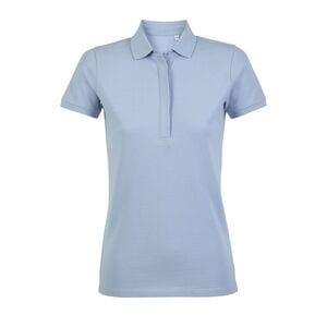 NEOBLU 03189 - Owen Women Piqué Polo Shirt With Concealed Placket Soft Blue