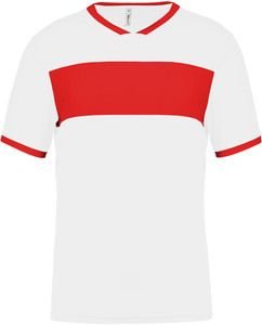 Proact PA4000 - Adults' short-sleeved jersey White / Sporty Red