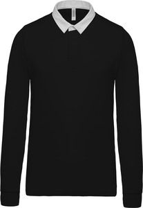 Kariban K214 - Children's rugby polo shirt Black / White