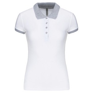 Kariban K259 - Ladies’ two-tone piqué polo shirt