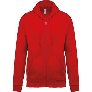 Kariban K479 - Zipped hooded sweatshirt Red