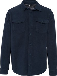 Kariban K582 - Sherpa-lined fleece overshirt Navy / Storm Grey