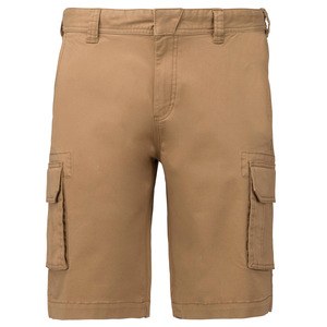 Kariban K754 - Men's multi-pocket Bermuda shorts Camel