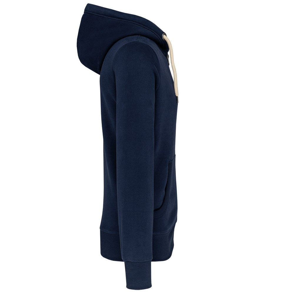 Kariban KV2306 - Men's vintage zipped hooded sweatshirt
