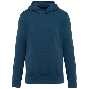 Kariban KV2315 - Men's french terry hooded sweatshirt Vintage Denim