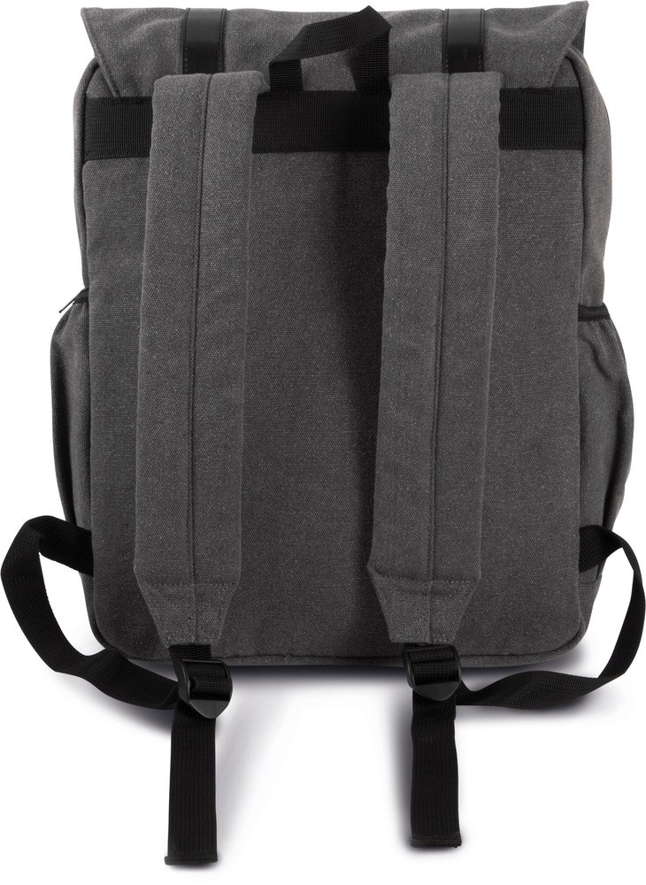 Kimood KI0143 - Flap canvas backpack