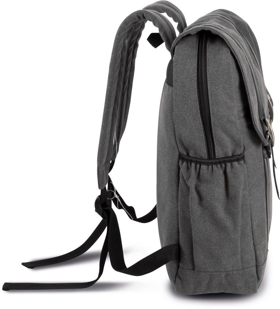 Kimood KI0143 - Flap canvas backpack
