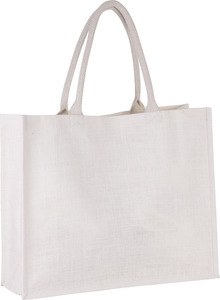 Kimood KI0219 - JUTE BEACH BAG White