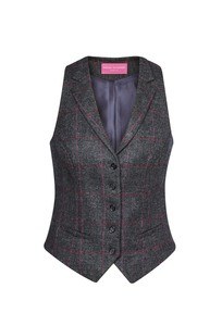 Brook Taverner BT2310 - nashville women's vest Charcoal / Pink