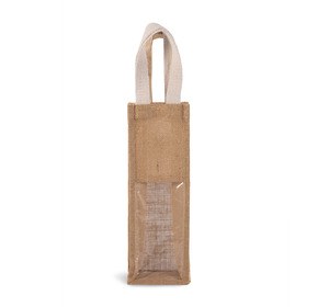 Kimood KI0267 - Jute bottle bag Natural / Gold