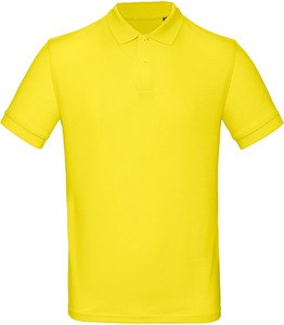 B&C CGPM430 - Men's organic polo shirt Solar Yellow