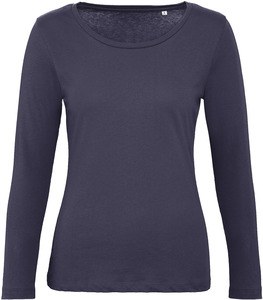 B&C CGTW071 - Women's Inspire Organic Long Sleeve T-Shirt Urban Navy