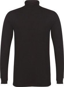 Skinnifit SFM125 - Men's turtleneck feel good t-shirt Black