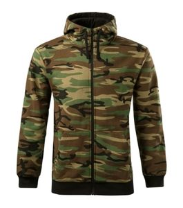 Malfini C19 - Camo Zipper Sweatshirt Gents camouflage brown
