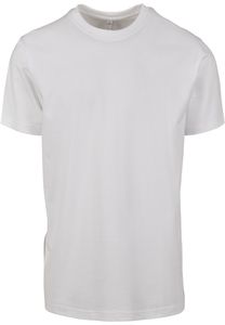 Build Your Brand BY133 - Back Seam Tee White