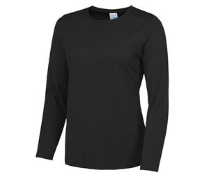 Just Cool JC012 - Women's neoteric™ breathable long-sleeved t-shirt Jet Black