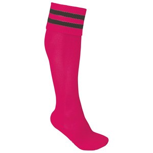 ProAct PA015 - STRIPED SPORTS SOCKS Sporty Pink / Dark Grey