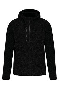 PROACT PA366 - Ladies’ heather hooded jacket Dark Grey Melange