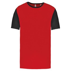 PROACT PA4023 - Adults' Bicolour short-sleeved t-shirt Sporty Red / Black