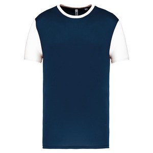 PROACT PA4024 - Children's Bicolour short-sleeved t-shirt Sporty Navy / White