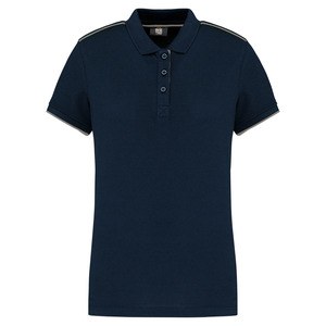 WK. Designed To Work WK271 - Ladies' short-sleeved contrasting DayToDay polo shirt Navy / Silver