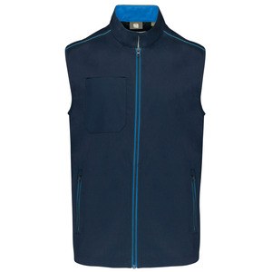 WK. Designed To Work WK6148 - Men's DayToDay Gilet Navy / Light Royal Blue