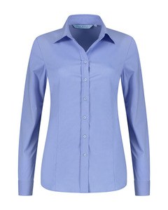 LEMON & SODA LEM3923 - Shirt Poplin mix LS for her Light Blue