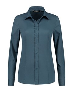 LEMON & SODA LEM3923 - Shirt Poplin mix LS for her Petrol