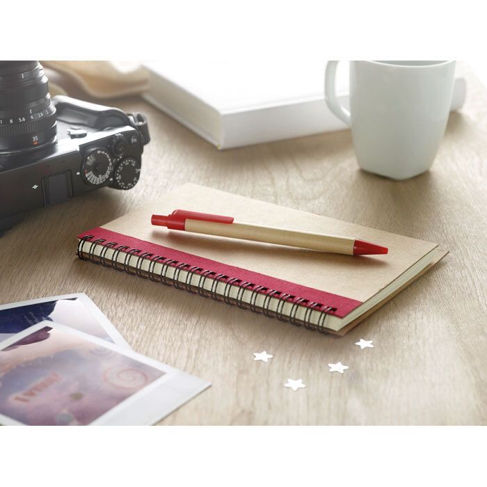 GiftRetail IT3775 - SONORA PLUS B6 recycled notebook with pen