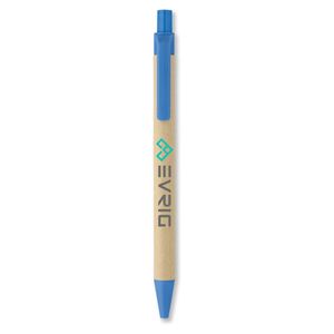 GiftRetail IT3780 - CARTOON Paper/corn PLA ball pen Blue