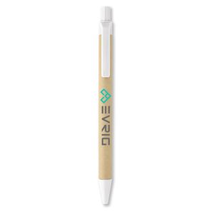 GiftRetail IT3780 - CARTOON Paper/corn PLA ball pen White