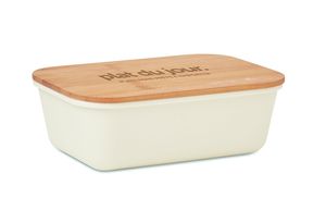GiftRetail MO6240 - Lunch box with bamboo lid Beige