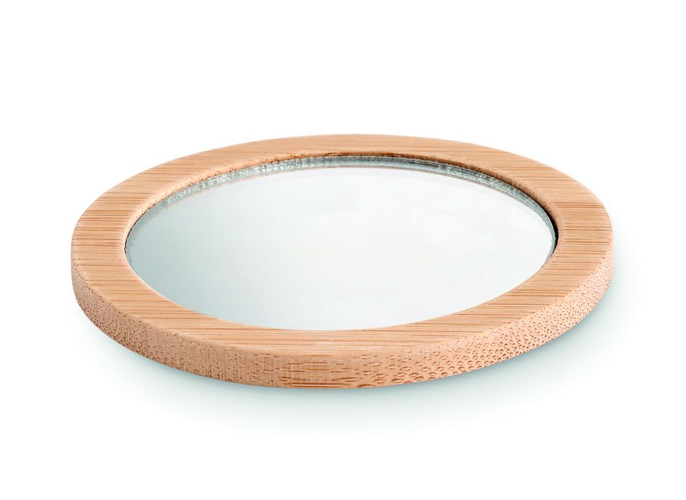 GiftRetail MO6406 - MALAY Bamboo make-up mirror