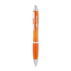GiftRetail MO6409 - RIO RPET Ball pen in RPET transparent orange