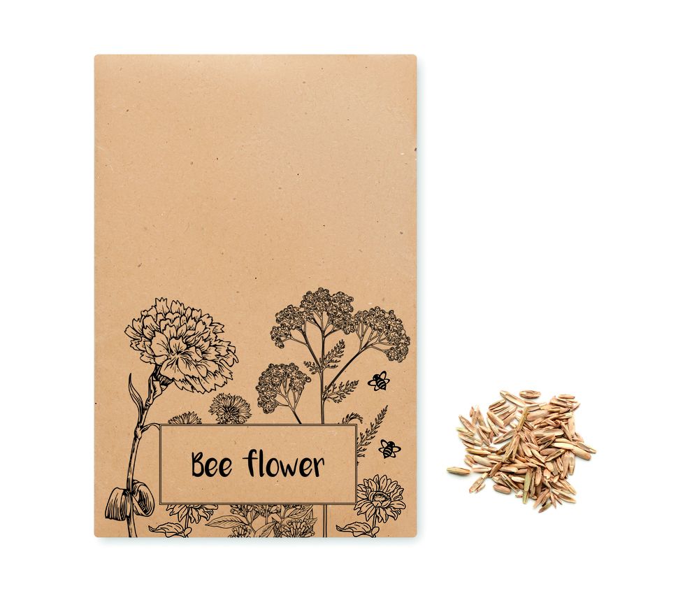 GiftRetail MO6501 - SEEDLOPEBEE Flowers mix seeds in envelope