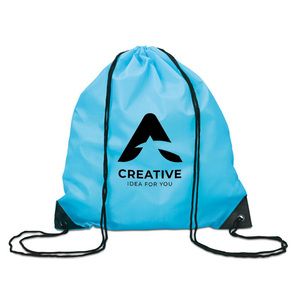 GiftRetail MO7208 - SHOOP 190T Polyester drawstring bag Turquoise