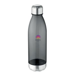 GiftRetail MO9225 - ASPEN Milk shape 600 ml bottle transparent grey