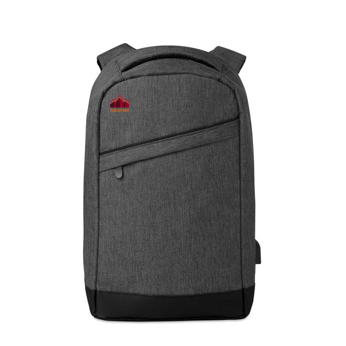 GiftRetail MO9294 - BERLIN 2 tone backpack incl USB plug