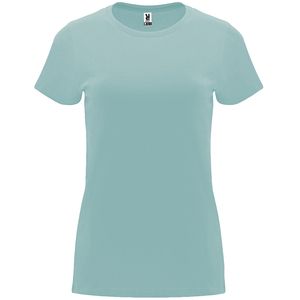 Roly CA6683 - CAPRI Fitted short-sleeve t-shirt for women Washed Blue