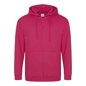 AWDIS JH050 - Zipped sweatshirt Hot Pink