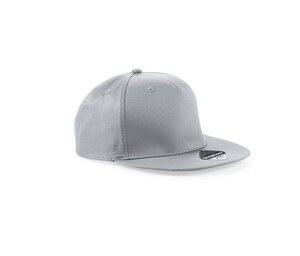 Beechfield BF610 - 5 Panel Snapback Rapper Cap Light Grey