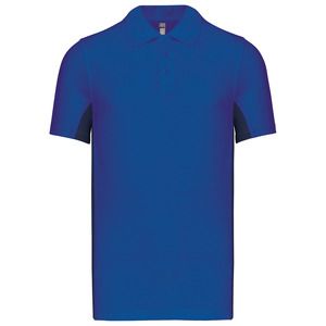 Kariban K232 - FLAG - SHORT SLEEVE BI-COLOUR POLO SHIRT Royal Blue/ Navy