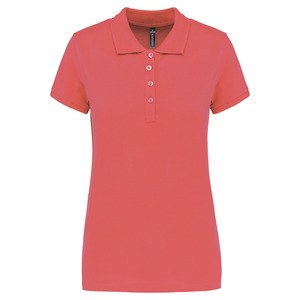 Kariban K255 - Ladies’ short-sleeved piqué polo shirt True Coral