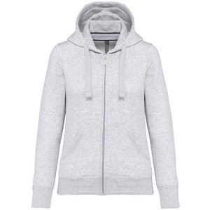 Kariban K464 - Ladies' hooded full zip sweatshirt Ash Heather