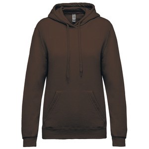 Kariban K473 - Women's hooded sweatshirt Chocolate