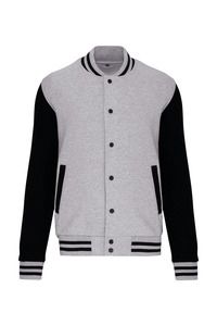 Kariban K498 - Kids teddy fleece jacket Oxford Grey/ Black