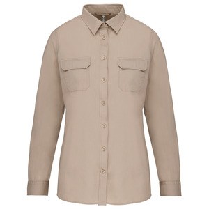 Kariban K591 - Ladies long sleeved safari shirt