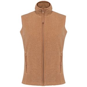 Kariban K906 - MELODIE - LADIES' MICRO FLEECE GILET Camel Heather