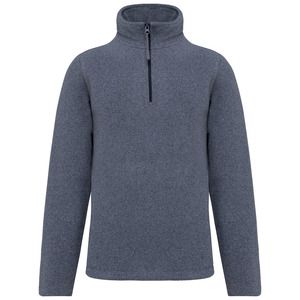 Kariban K912 - ENZO - ZIP NECK MICRO FLEECE TOP French Navy Heather